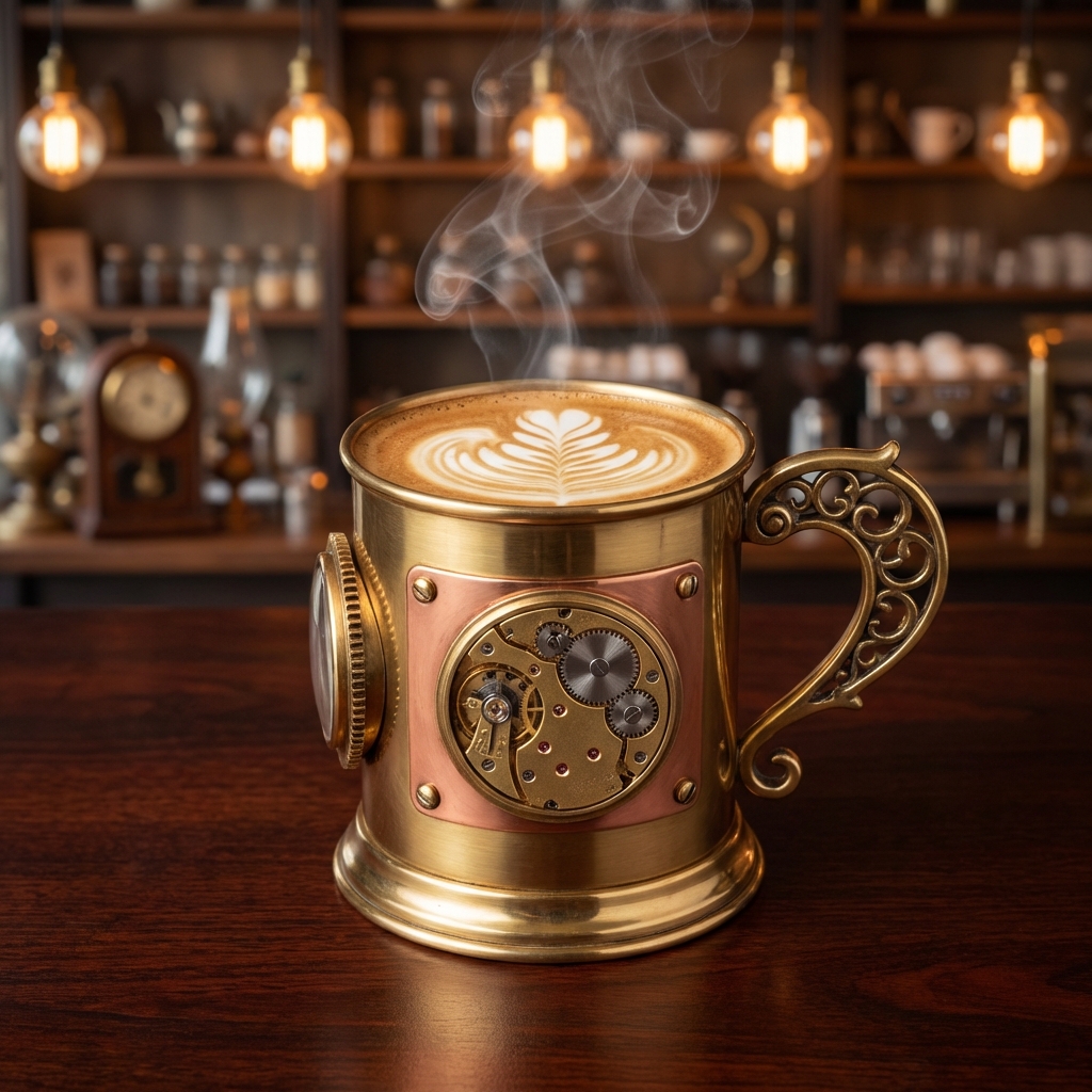 Steampunk Latte Art